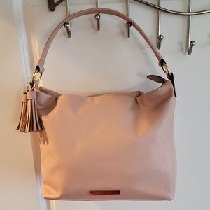 Anne Klein - Pink - Gold Detail - Hobo Crossbody Purse Bag